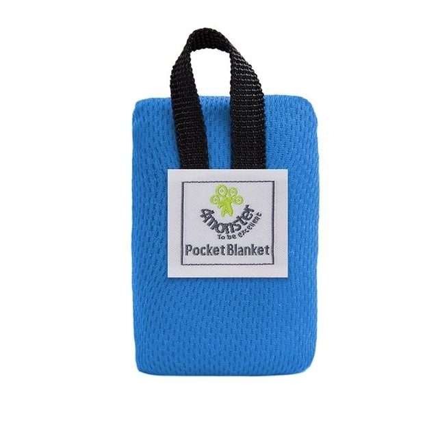 Portable Ultra-thin Folding Camping Mat Pocket Waterproof Blanket Outdoor Picnic Mat Sa ... (Blue)