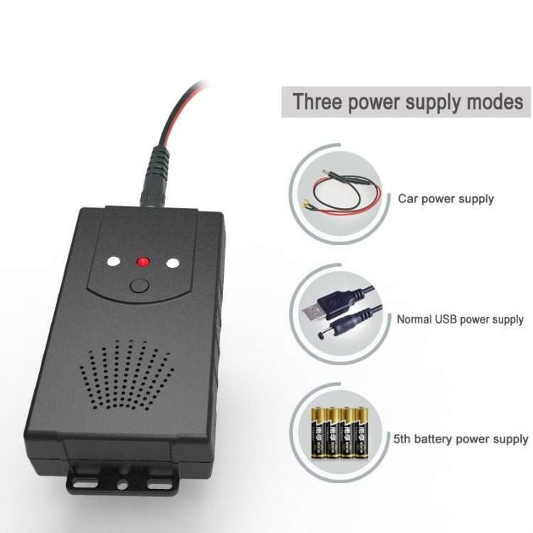 Ultrasonic Car Repeller Car Engine Compartment Electronic Repeller Micro-Light Wave In ... (Black)