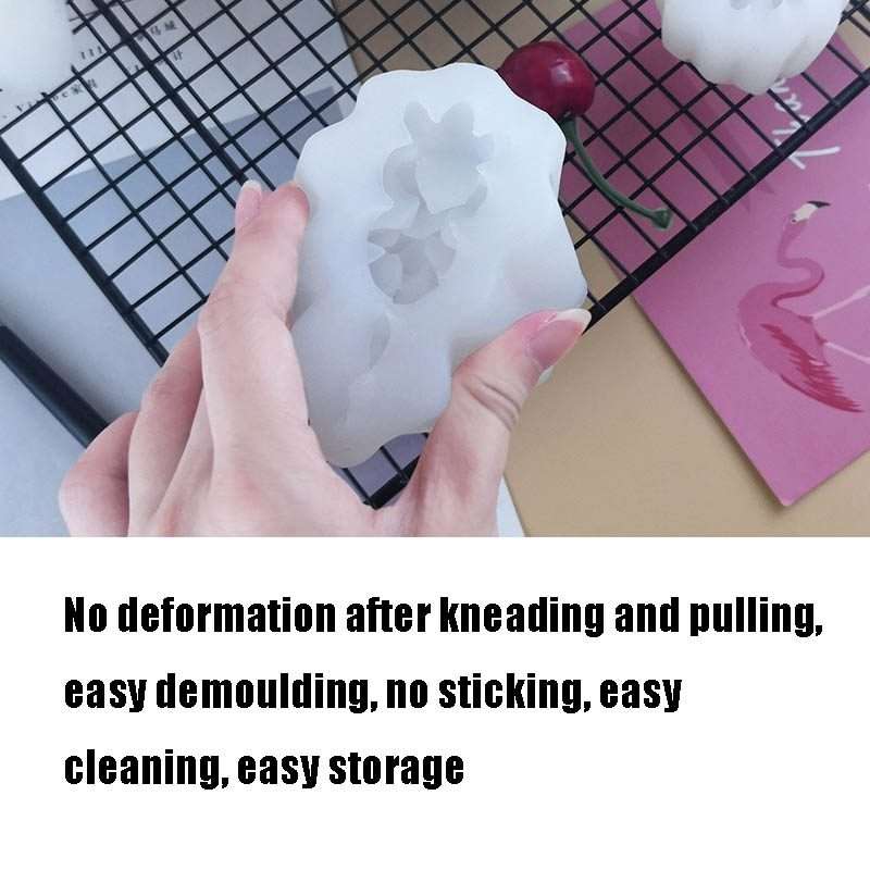 SX-ZW-189 Fleshy Three-Dimensional Candle Silicone Mold DIY Handmade Soap Aromatherapy Epoxy Mold