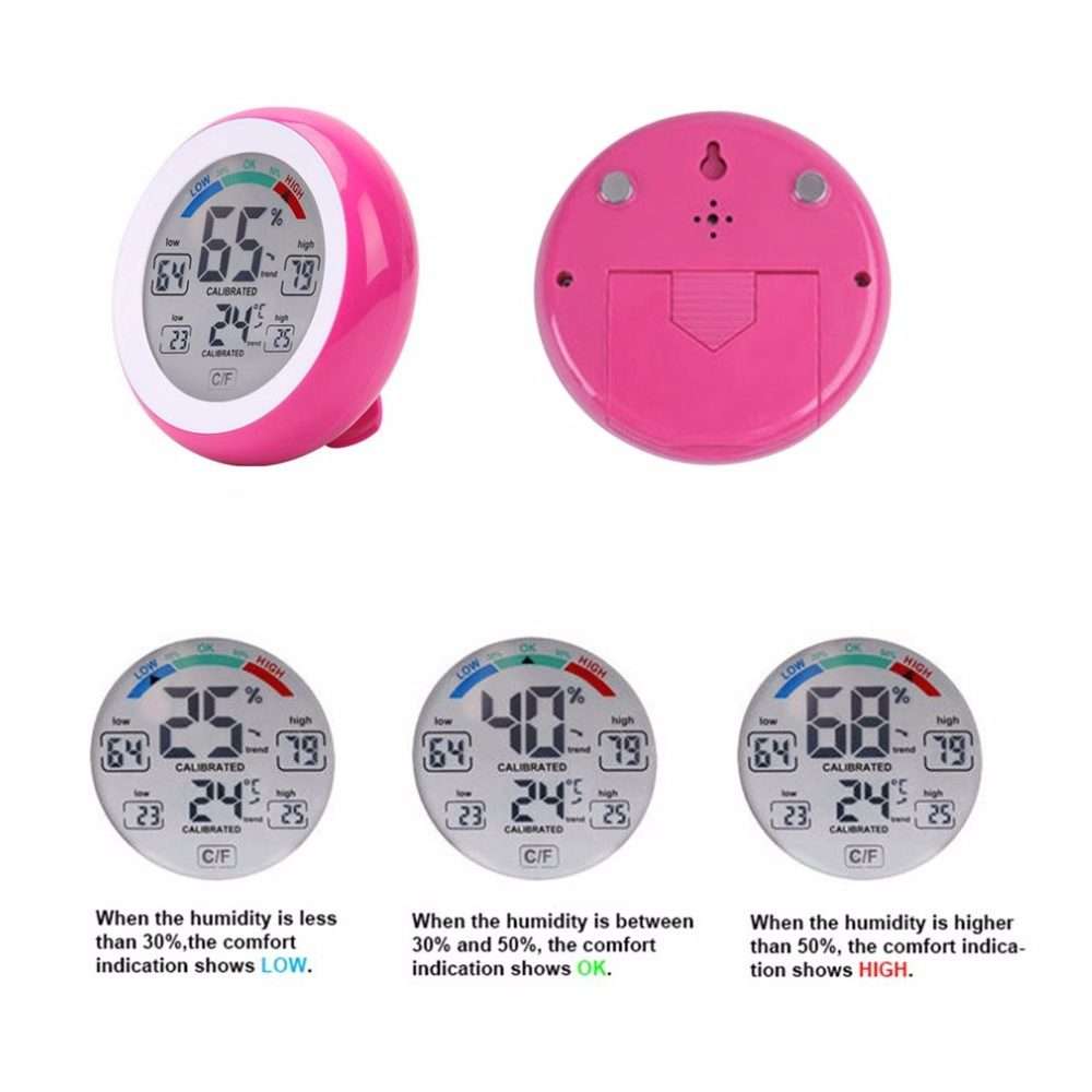 TS-S93 Multifunctional Digital Thermometer Hygrometer Temperature Humidity Meter, Value Trend Disp