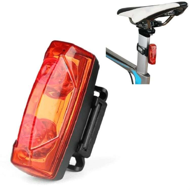 Magnetic Induction Taillight Bicycle Self-Generation Induction Taillight Waterproof Nigh ... (Red)