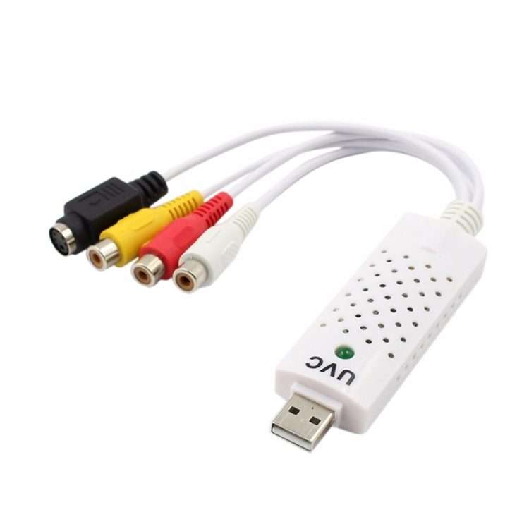Portable USB 2.0 Audio Video Capture Card Adapter VHS to DVD Video Capture for Win7 / Win8/ XP/ Vi