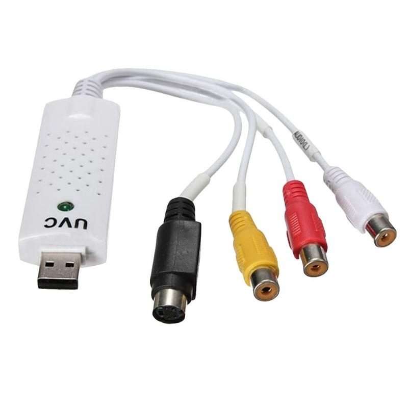 Portable USB 2.0 Audio Video Capture Card Adapter VHS to DVD Video Capture for Win7 / Win8/ XP/ Vi