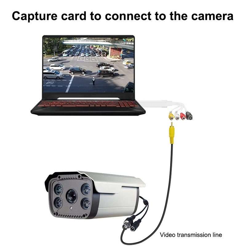 Portable USB 2.0 Audio Video Capture Card Adapter VHS to DVD Video Capture for Win7 / Win8/ XP/ Vi