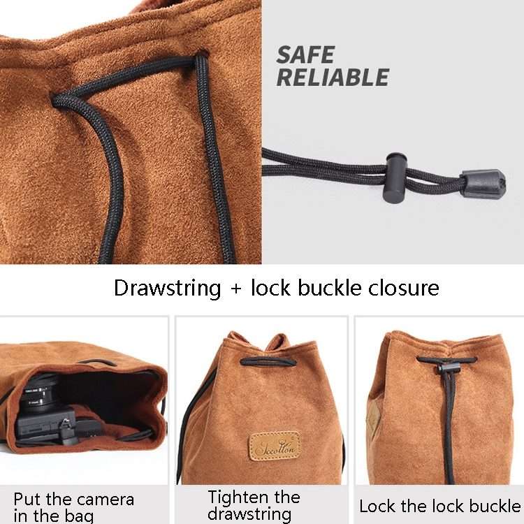 S.C.COTTON Liner Shockproof Digital Protection Portable SLR Lens Bag Micro Single Camera Bag Squar