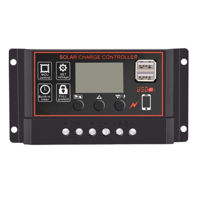 20A 12V24V Simple Solar Controller Light Time Control Solar Charge And Discharge Controller With U