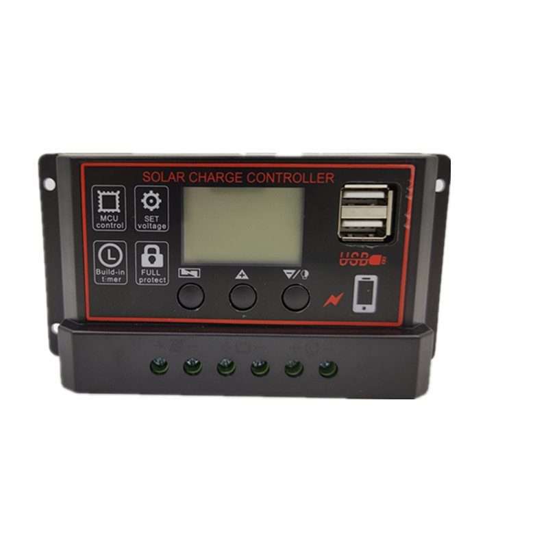 20A 12V24V Simple Solar Controller Light Time Control Solar Charge And Discharge Controller With U