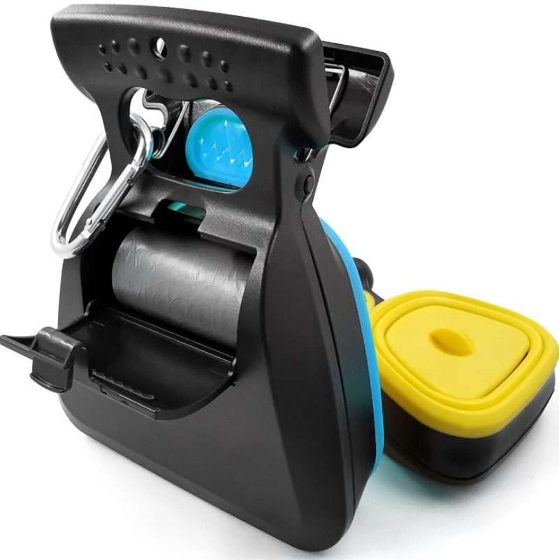 DT Portable Toilet Picker For Pets Outing Folding Clip Collector, Size: 18x14.5x5cm(Blue)