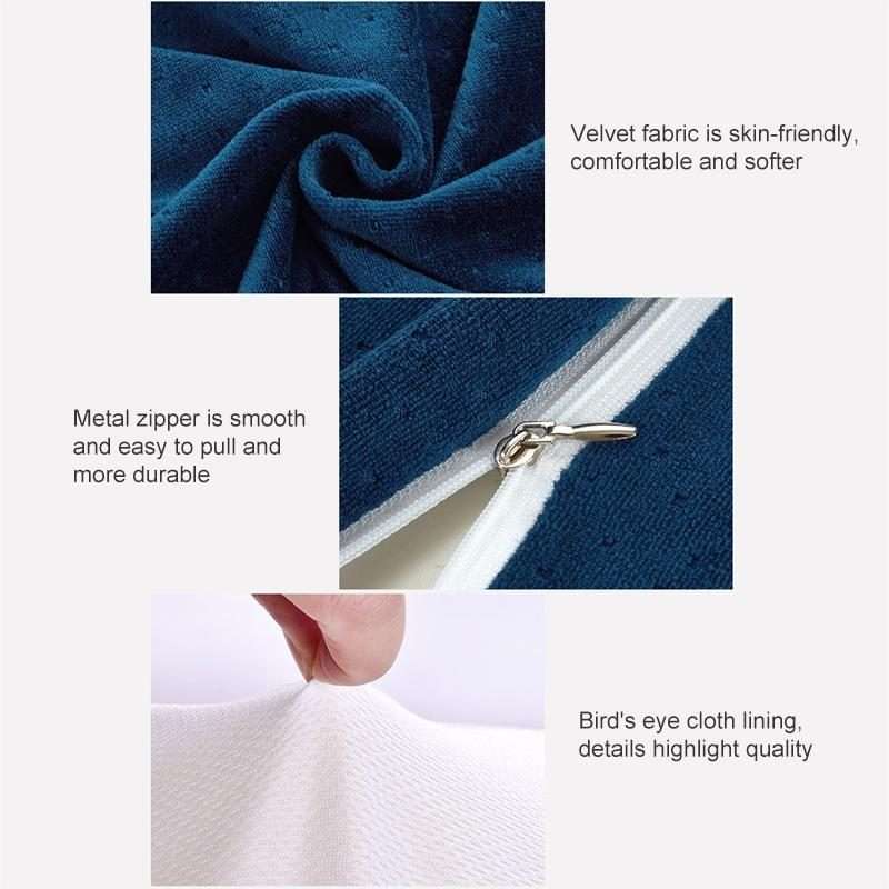 Butterfly Shape Memory Foam Snorked Pillow Slow Rebound Health Care Cervica ... (Water Cube White)