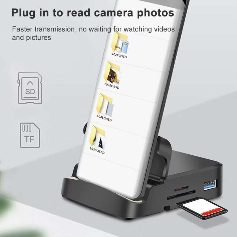 7 In 1 USB-C / Type-C To 2 USB 2.0 + USB 3.0 + 4K HDMI + SD / TF Card Slot + PD USB-C / Type-C Cha