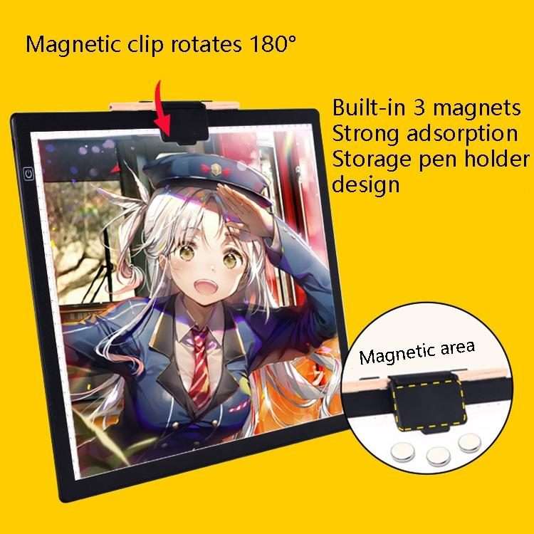 A3-D36 Magnetic Absolute LED Copy Station Soft Eye Protection Edging Calligraphy Copy Of The Paint