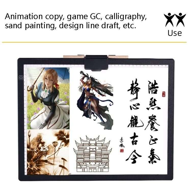 A3-D36 Magnetic Absolute LED Copy Station Soft Eye Protection Edging Calligraphy Copy Of The Paint