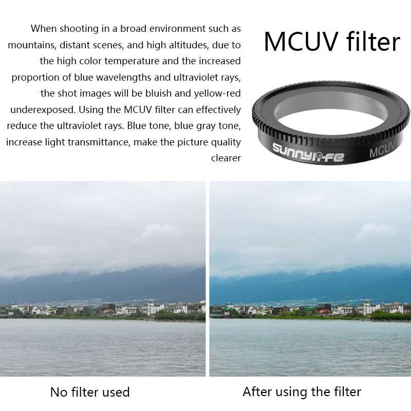 Sunnylife Sports Camera Filter For Insta360 GO 2, Colour: MCUV