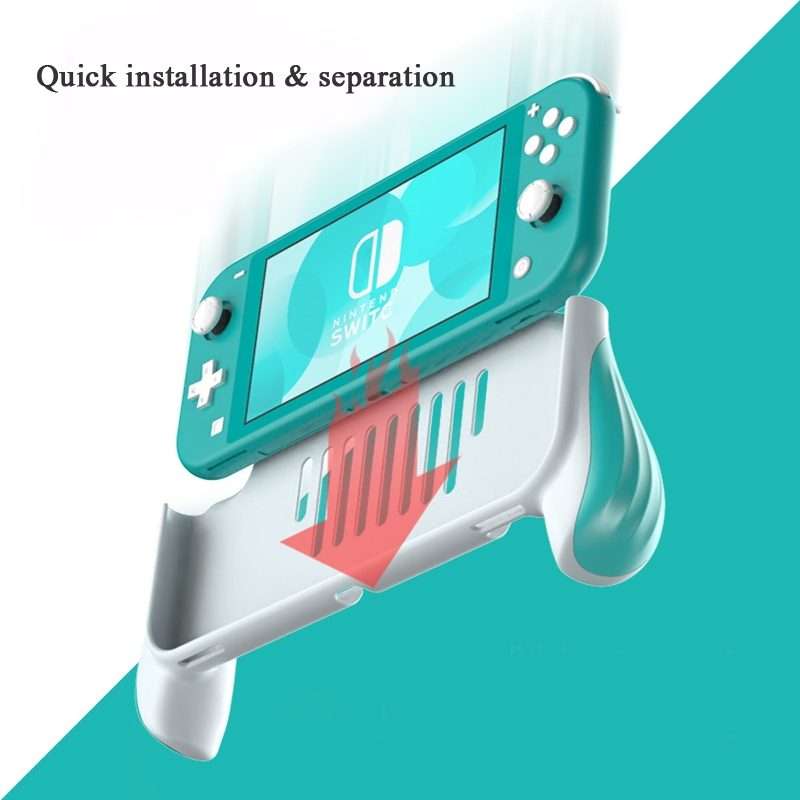2 PCS Gamepad Grip Cover Case For Nintendo Switch Lite(Yellow)