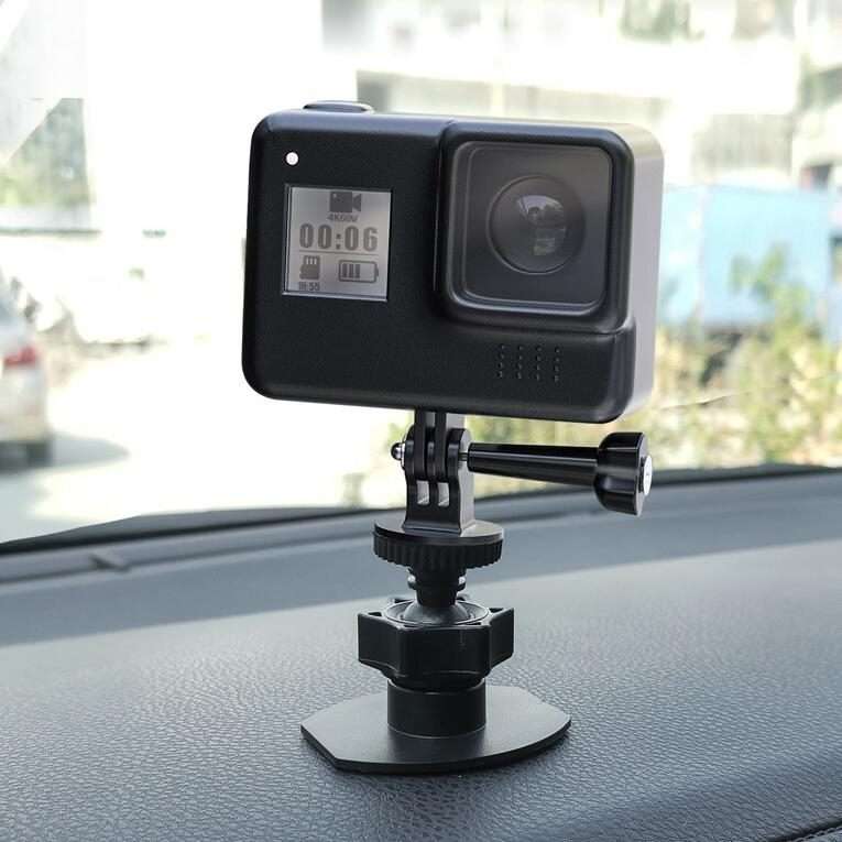 Mini Gimbal Camera Bracket Desktop Mobile Phone Bracket Recorder Car Bracket 1/4 Screw Connector f
