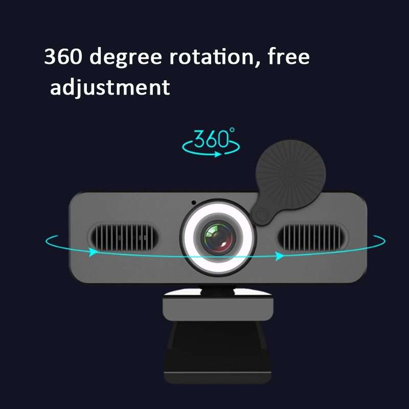 C360 2K Network High-Definition Computer Camera Drive-Free Beautifying Light Camera with Omnidirec