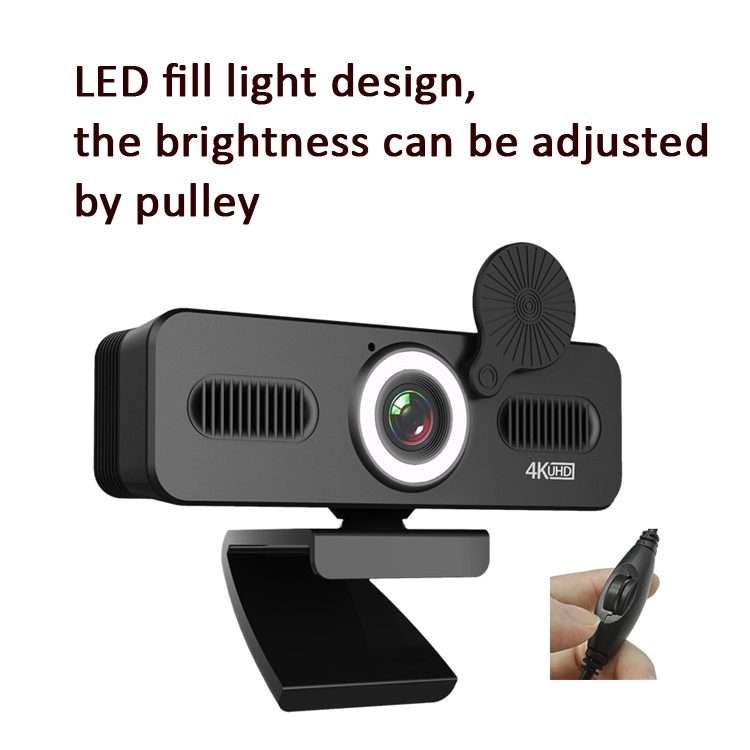 C360 2K Network High-Definition Computer Camera Drive-Free Beautifying Light Camera with Omnidirec