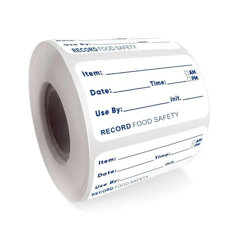 Food Date Sticker Label, Size: 7.5 x 2.5cm