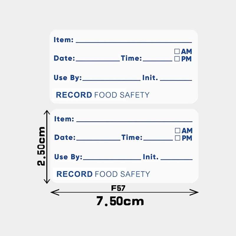 Food Date Sticker Label, Size: 7.5 x 2.5cm