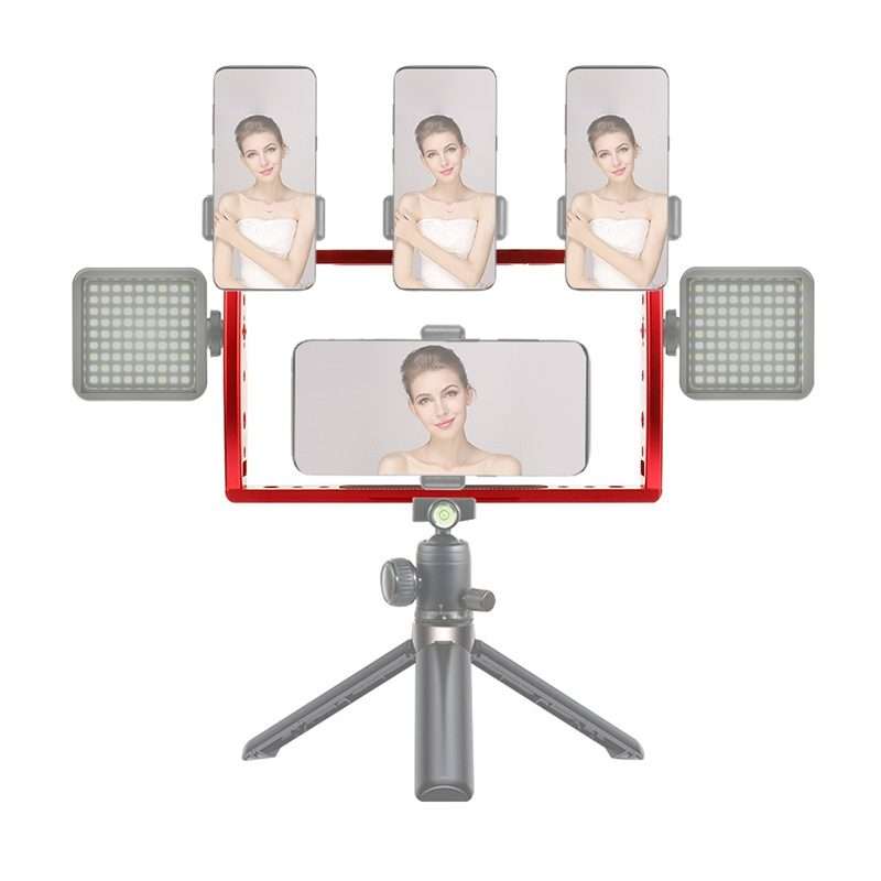Diving Dual Handheld Grip Bracket Stabilizer Extension Phone Clamp Camera Rig Cage Underwater Case