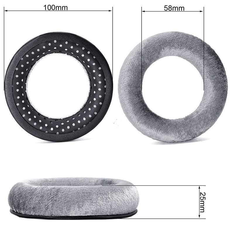 2 PCS Earmuffs Cover For Beyerdynamic DT990 / DT880 / DT770 Pro(Gray)