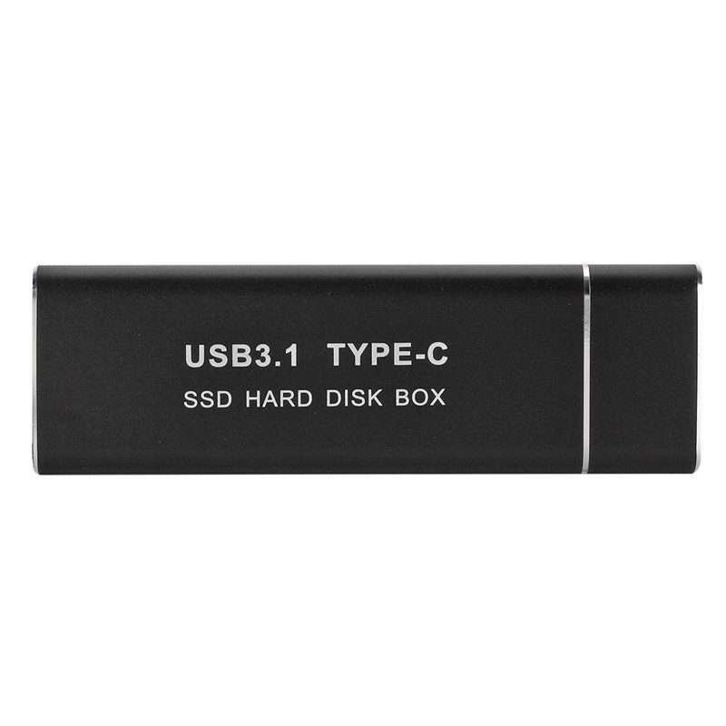 F018C M.2 NGFF To USB3.1 SSD Solid Aluminum Type-C Mobile Hard Drive Enclosure(Silver)
