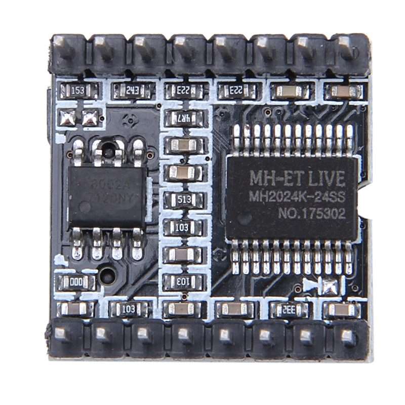 2 PCS HW-247A Mini MP3 Player Audio Module(Black)