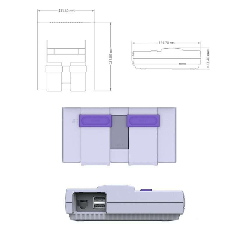 Retroflag Game Console Box For Raspberry Pi(SuperPi-Case-U)