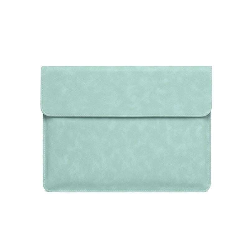 Horizontal Sheep Leather Laptop Bag For MacBook Pro 16 Inch A2141(Liner Bag Fruit Green)