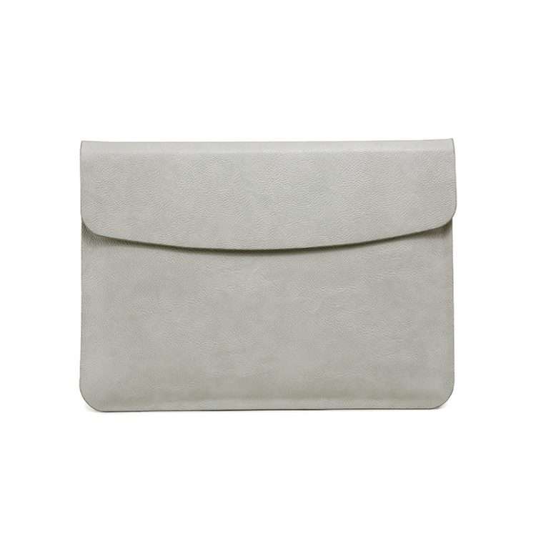 Horizontal Litchi Texture Laptop Bag Liner Bag For MacBook 13.3 Inch A1502 ... (Liner Bag Gray)