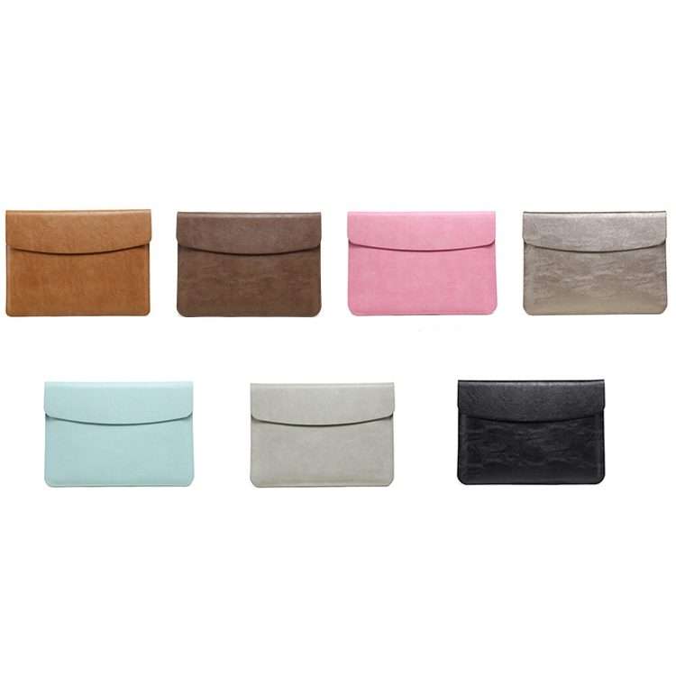 Horizontal Litchi Texture Laptop Bag Liner Bag For MacBook Pro 16 ... (Liner Bag+Power Bag Brown)