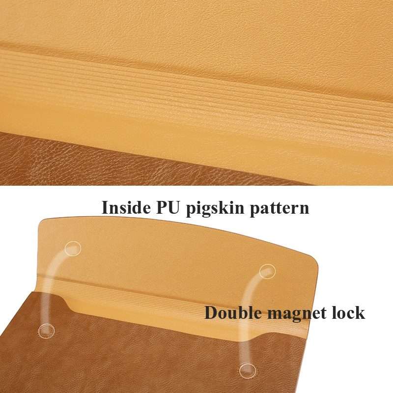 Horizontal Litchi Texture Laptop Bag Liner Bag For MacBook Pro 16 ... (Liner Bag+Power Bag Brown)