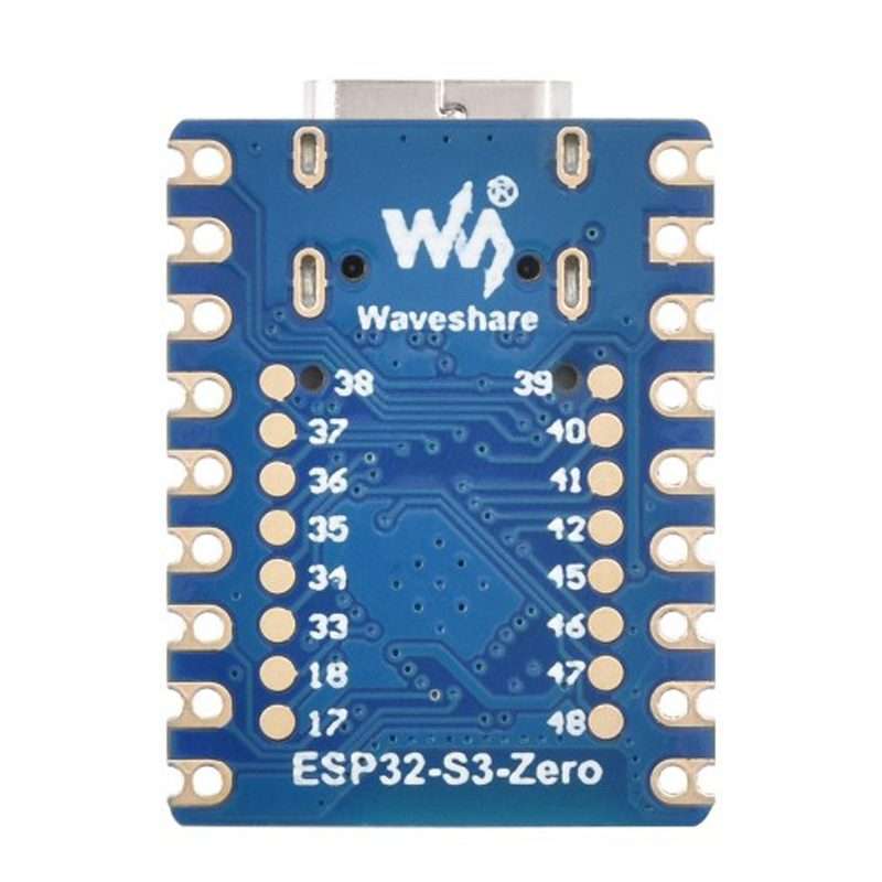 Waveshare ESP32-S3 Mini Development Board, Based On ESP32-S3FH4R2 Dual-Core Processor without Head