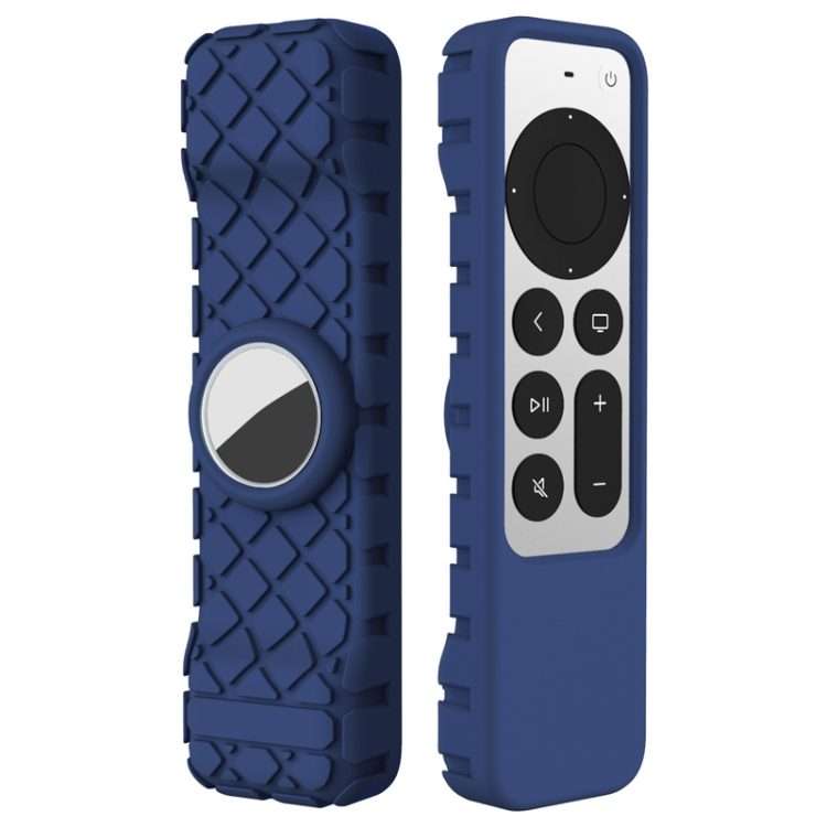 2 PCS Remote Control All-Inclusive Protective Cover, Applicable Model: For Apple TV 4K(Dark Blue)