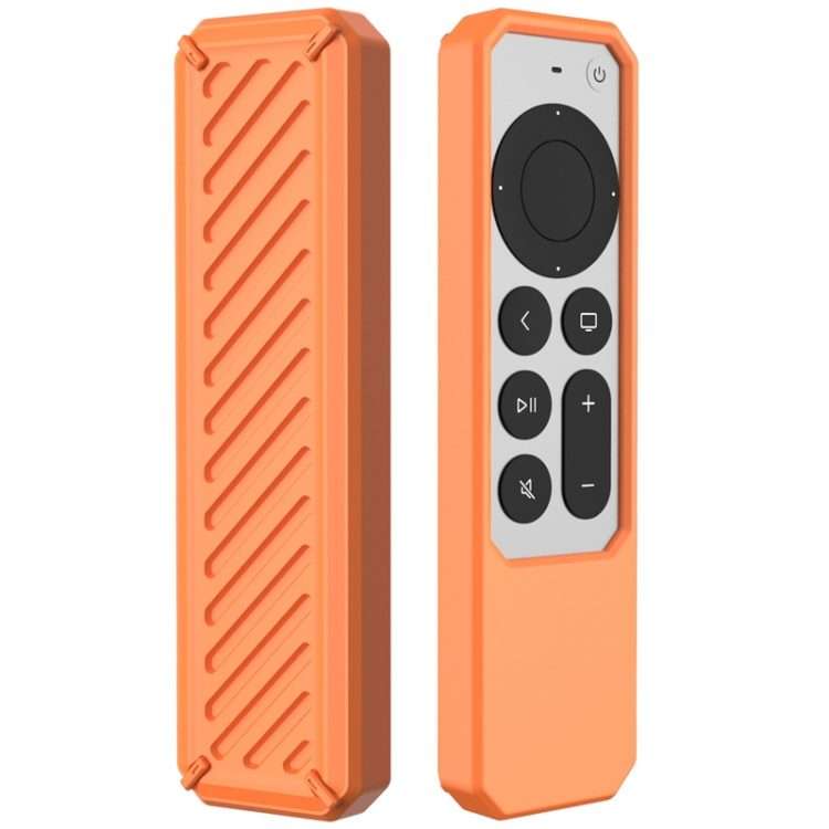 2 PCS Remote Control All-Inclusive Anti-Drop Silicone Protective Cover, Applicable Mo ... (Orange)
