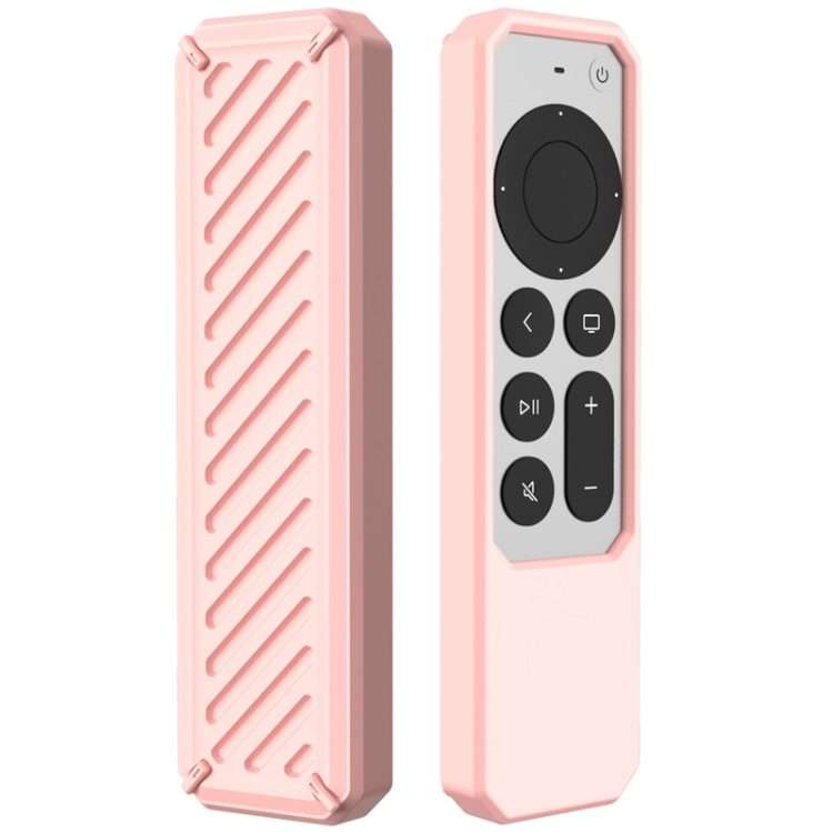 2 PCS Remote Control All-Inclusive Anti-Drop Silicone Protective Cover, Applicable Mode ... (Pink)