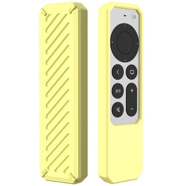 2 PCS Remote Control All-Inclusive Anti-Drop Silicone Protective Cover, Applicable Mo ... (Yellow)