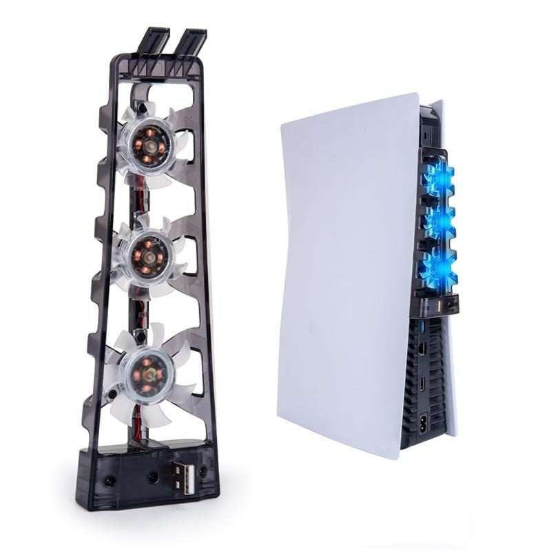 DOBE TP5-1523 The Rear Blu-Ray Fan Host Cooling Fan For PS5(Black)
