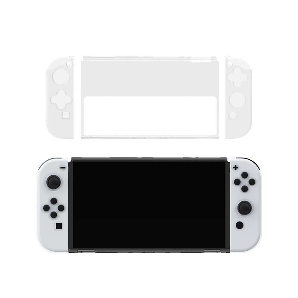 DOBE Game Handle Transparent Crystal Case TPU Protective Cover For Switch ... (Transparent Color)