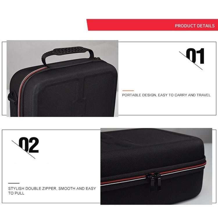 01145 Game Machine Full Accessories Storage Bag Host Handle Hard Box For ... (Black without LOGO)