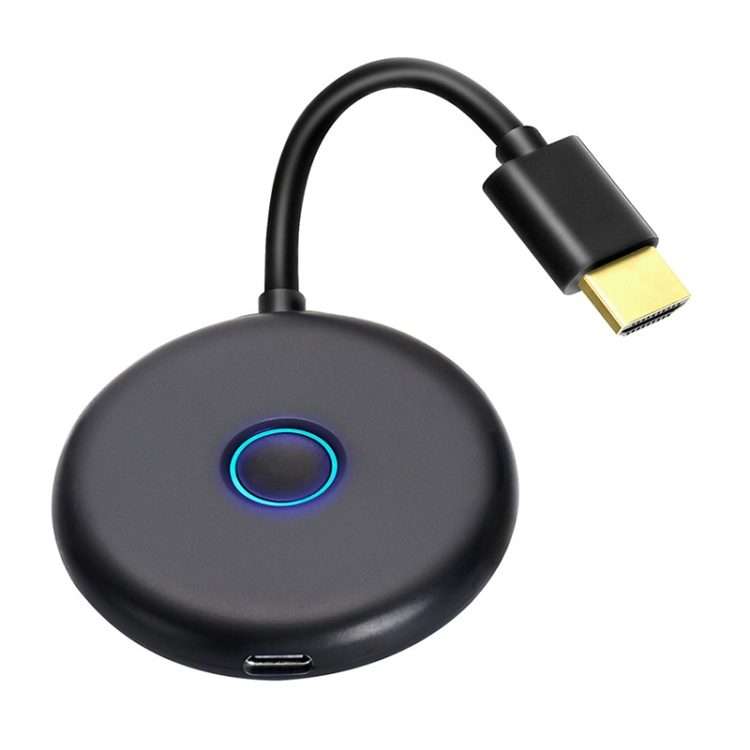E89BK 2.4GHz / 5GHz WiFi Wireless Display Dongle Receiver Horizontal And Vertical Scre ... (Black)