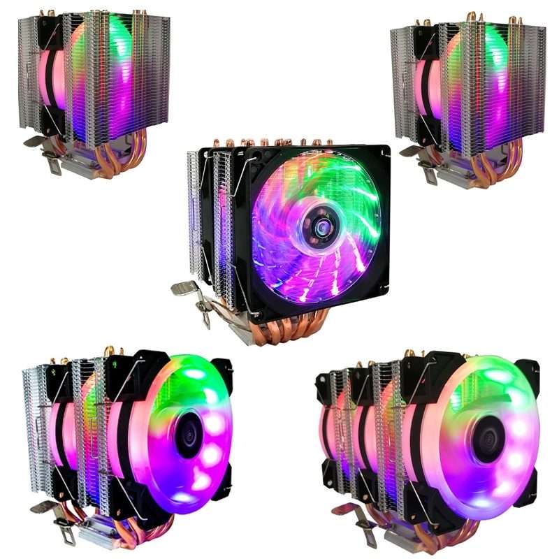 COOL STORM CT-4U-9cm Heat Pipe Dual-Tower CPU Radiator Copper Pipe 9 Cm Fan For Intel/AMD Platform