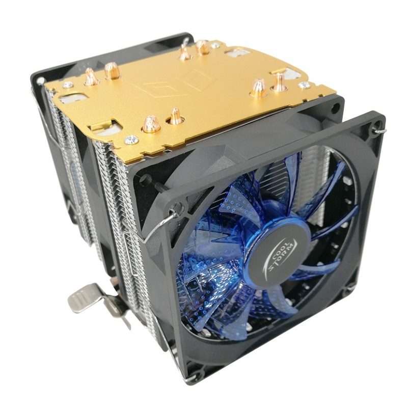 COOL STORM CT-4U-9cm Heat Pipe Dual-Tower CPU Radiator Copper Pipe 9 Cm Fan For Intel/AMD Platform