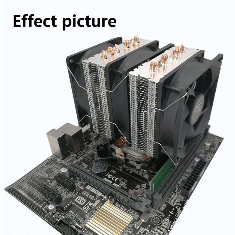 COOL STORM CT-4U-9cm Heat Pipe Dual-Tower CPU Radiator Copper Pipe 9 Cm Fan For Intel/AMD Platform