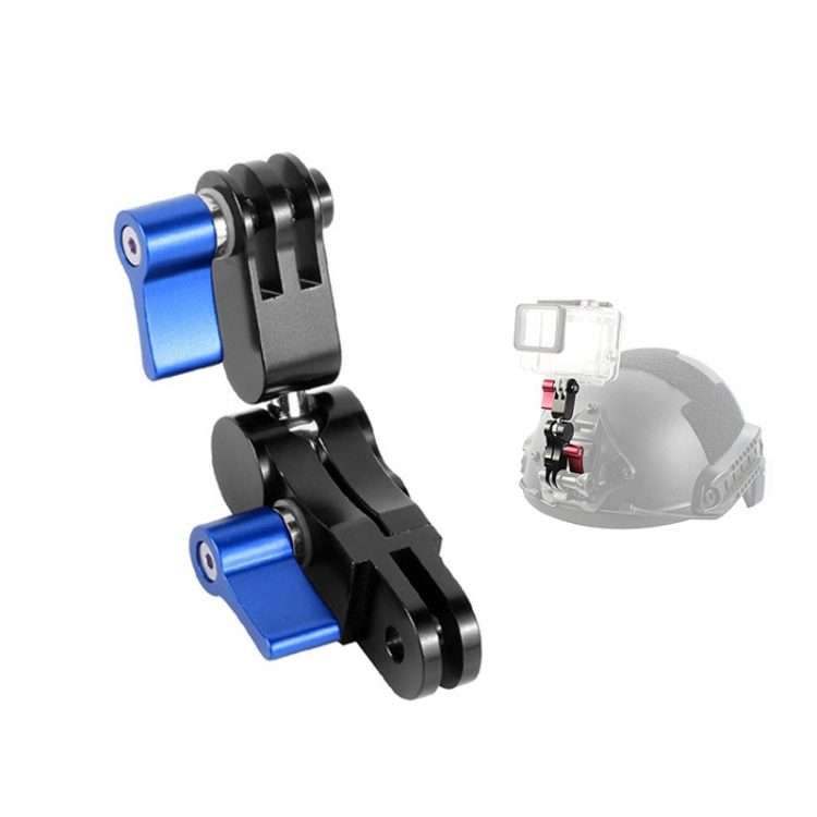 Aluminium Alloy 360 Degree Rotating Mount Adapter Adjustable Arm Connector for GoPro He ... (Blue)