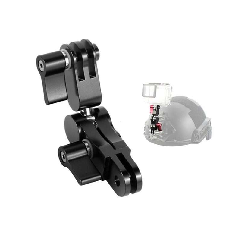 Aluminium Alloy 360 Degree Rotating Mount Adapter Adjustable Arm Connector for GoPro H ... (Black)