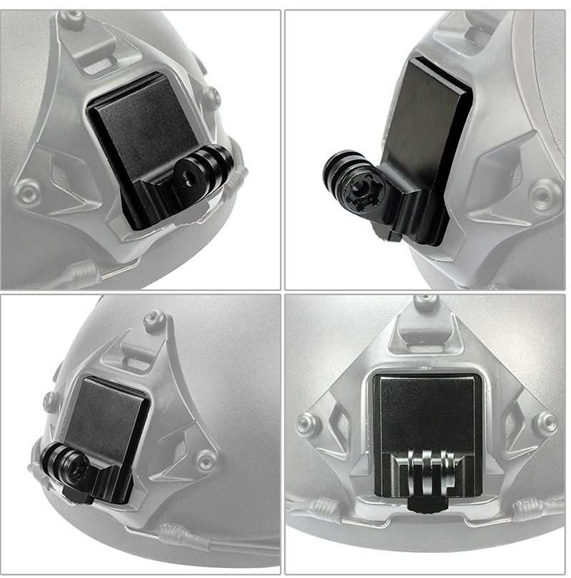 Upgraded Version Helmet Base Adapter Fixed Mount Hunting CS NVG Bracket for GoPro Hero11 Black / H