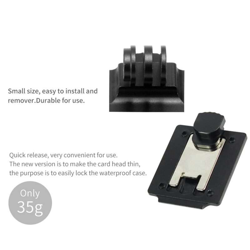 Classic Version Helmet Base Adapter Fixed Mount Hunting CS NVG Bracket for GoPro Hero11 Black / HE