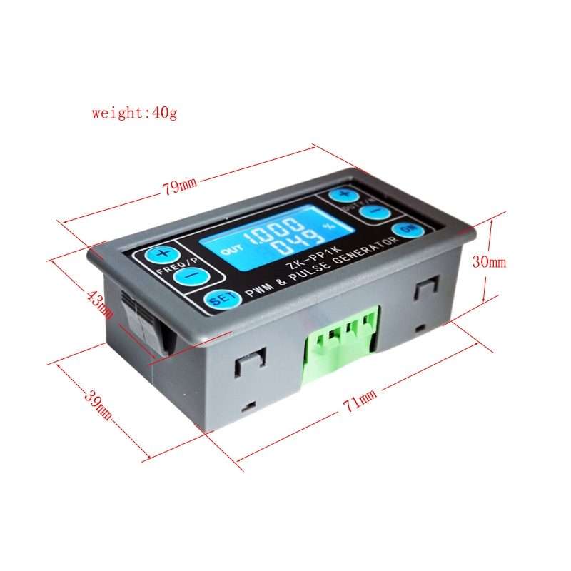 ZK-PP1K PWM Signal Generator 1Hz-150KHz PWM Pulse Frequency Duty Cycle Adjustable Square Wave Gene