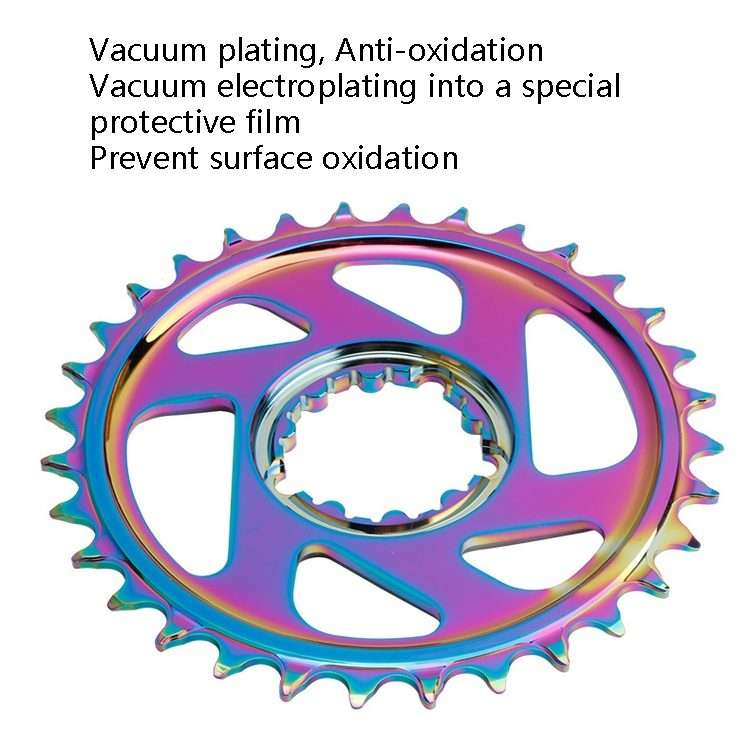BDSNAIL Mountain Bike Single Disk GXP Direct-Shaped Integrated Disk Positive And Negat ... (Black)
